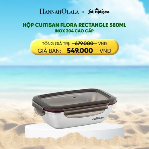  DEAL 2: HỘP INOX CAO CẤP CUITISAN FLORA RECTANGLE 