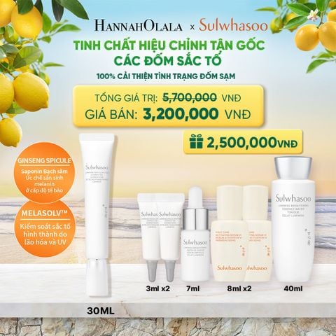  MỚI - TINH CHẤT CHỈNH SẮC DA SULWHASOO LUMIWISE DISCOLORATION CORRECTOR 30ML 