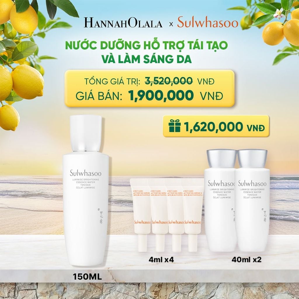  NƯỚC DƯỠNG DA SÁNG TRONG SULWHASOO LUMIWISE BRIGHTENING ESSENCE WATER 150ML 