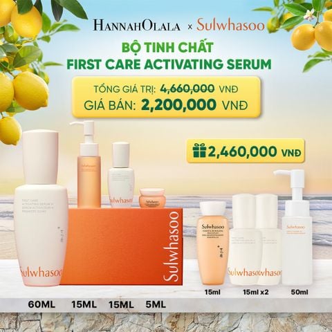  SET TINH CHẤT FIRST CARE TĂNG CƯỜNG HÀNG RÀO BẢO VỆ DA 60ML 