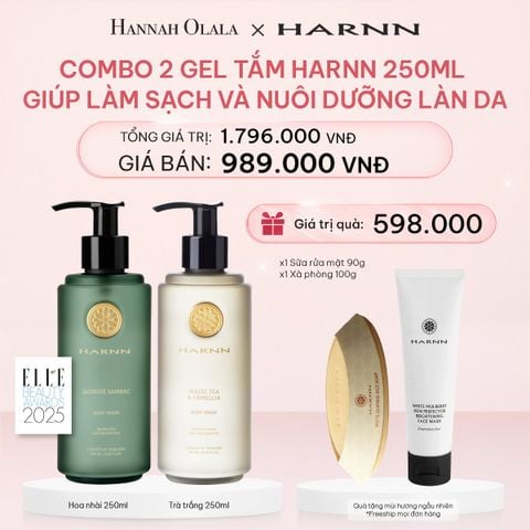  E450_DEAL 1: COMBO 2 GEL TẮM HARNN GIÚP LÀM SẠCH VÀ NUÔI DƯỠNG LÀN DA 250ML - BODY WASH 