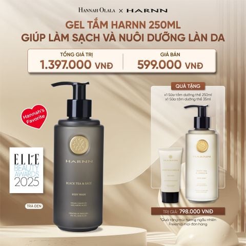  DEAL 1: [MUA 1 TẶNG 1] GEL TẮM HARNN 250ML GIÚP LÀM SẠCH VÀ NUÔI DƯỠNG LÀN DA 