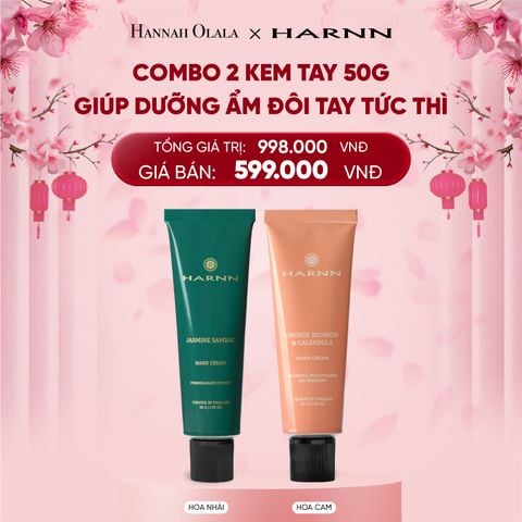 DEAL 1: COMBO 2 KEM TAY HARNN 50G GIÚP DƯỠNG ẨM ĐÔI TAY TỨC THÌ 