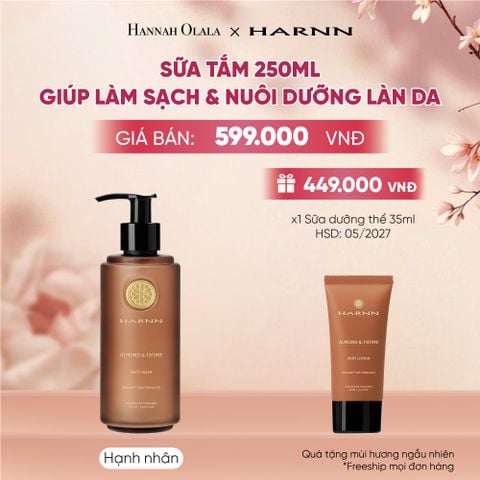  SỮA TẮM HARNN 250ML GIÚP LÀM SẠCH VÀ NUÔI DƯỠNG LÀN DA - A1400 