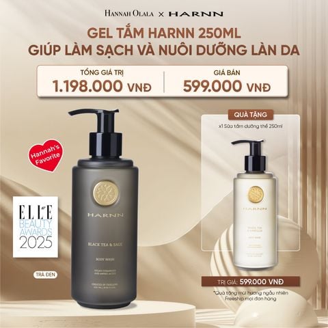  DEAL 28: [MUA 1 TẶNG 1] GEL TẮM HARNN 250ML GIÚP LÀM SẠCH VÀ NUÔI DƯỠNG LÀN DA 
