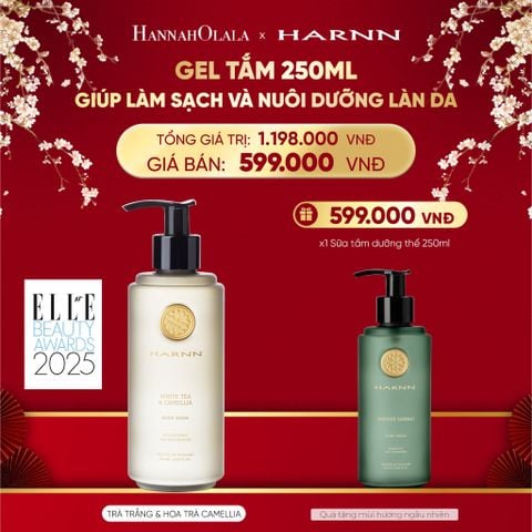  DEAL 1: GEL TẮM HARNN 250ML GIÚP LÀM SẠCH VÀ NUÔI DƯỠNG LÀN DA 