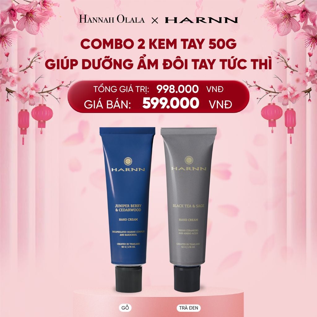  DEAL 1: COMBO 2 KEM TAY HARNN 50G GIÚP DƯỠNG ẨM ĐÔI TAY TỨC THÌ 