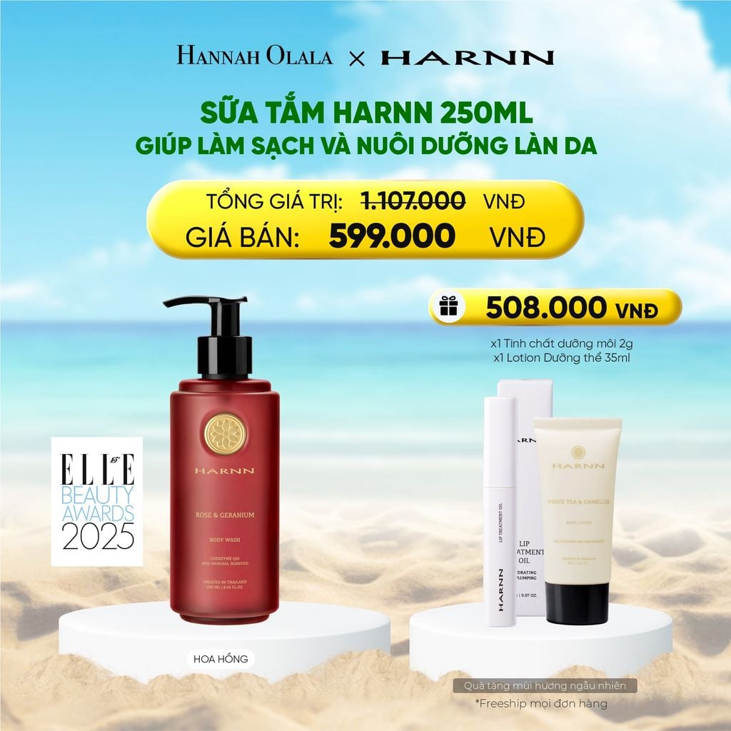  DEAL 1: SỮA TẮM HARNN 250ML GIÚP LÀM SẠCH VÀ NUÔI DƯỠNG LÀN DA 