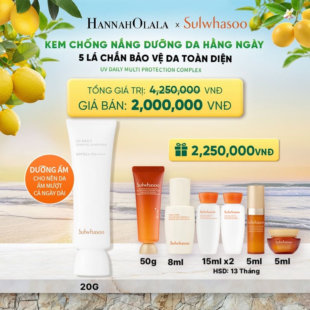  KEM CHỐNG NẮNG HÀNG NGÀY DƯỠNG SÁNG 50ML 