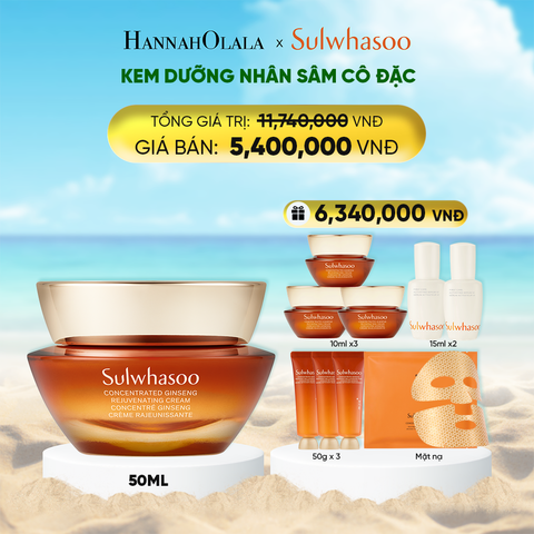 DEAL 3A: KEM DƯỠNG NHÂN SÂM CÔ ĐẶC CONCENTRATED GINSENG REJUVENATING CREAM 50ML 
