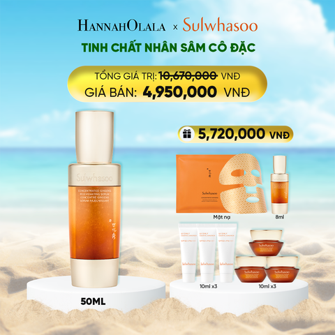  DEAL 2: TINH CHẤT NHÂN SÂM CÔ ĐẶC CONCENTRATED GINSENG REJUVENATING SERUM 50ML 