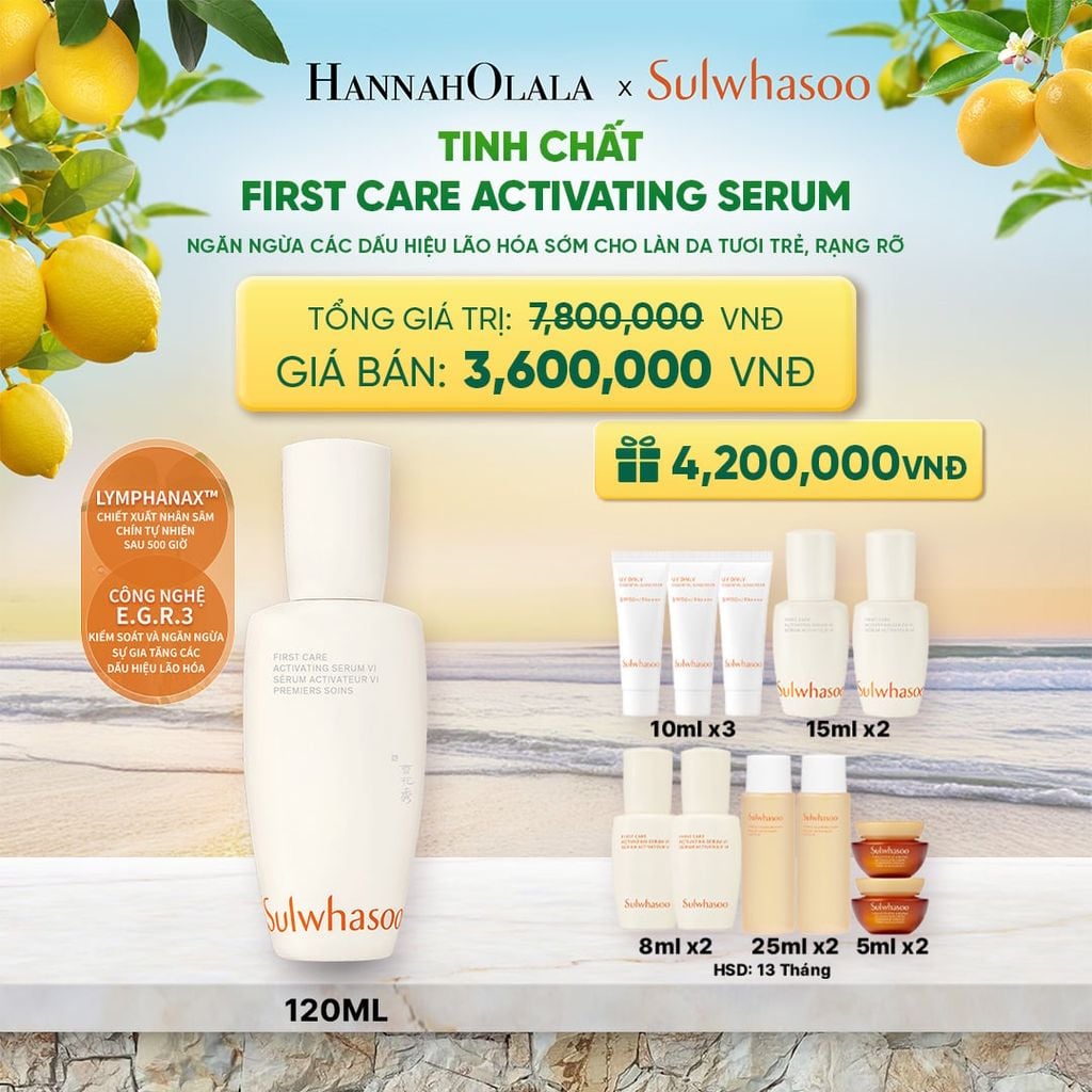  TINH CHẤT FIRST CARE TĂNG CƯỜNG HÀNG RÀO BẢO VỆ DA 120ML 