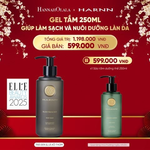  DEAL 1: GEL TẮM HARNN 250ML GIÚP LÀM SẠCH VÀ NUÔI DƯỠNG LÀN DA 