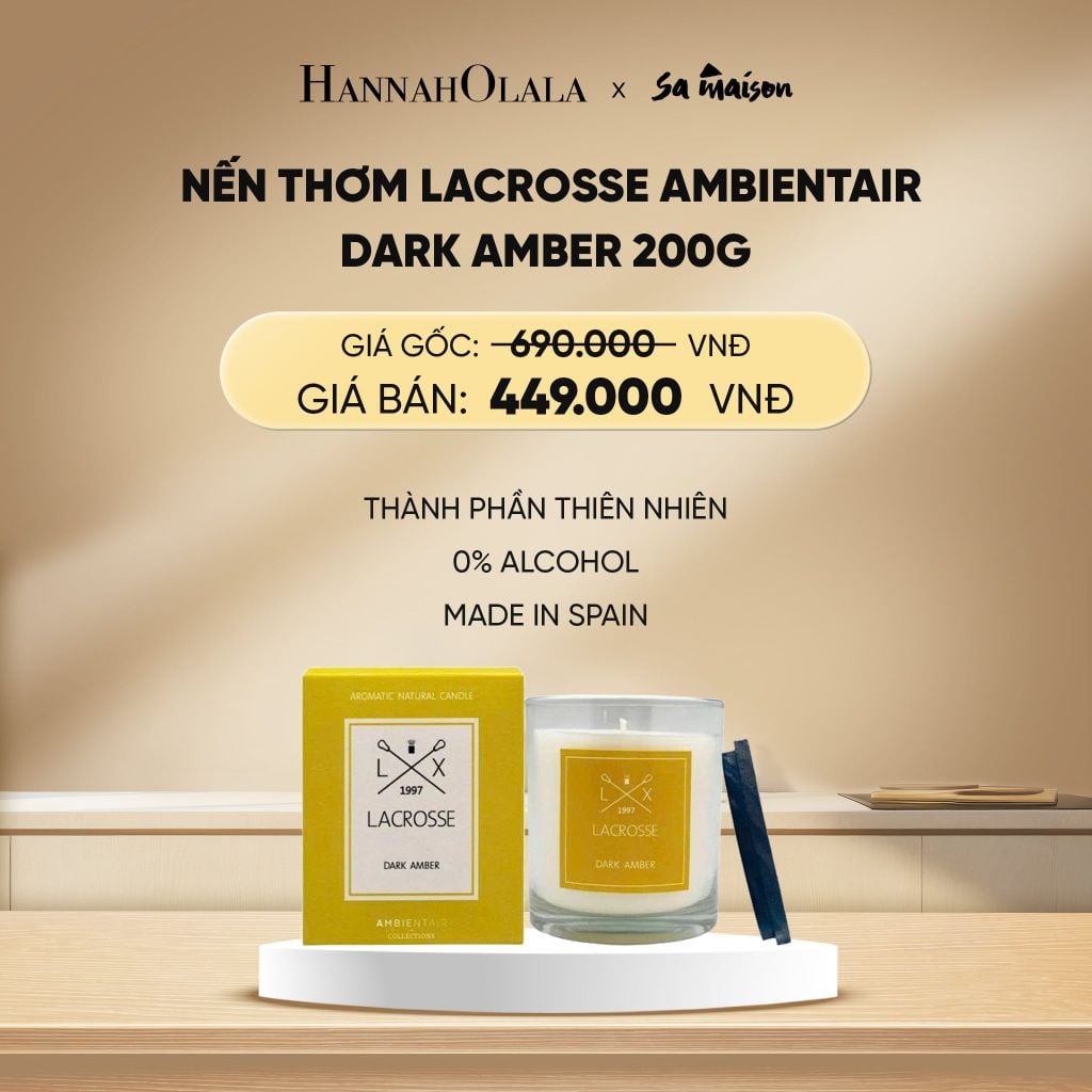  DEAL 5: NẾN THƠM LACROSSE AMBIENTAIR, 200G 