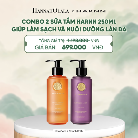  COMBO 2 SỮA TẮM HARNN 250ML GIÚP LÀM SẠCH VÀ NUÔI DƯỠNG LÀN DA - A4053 