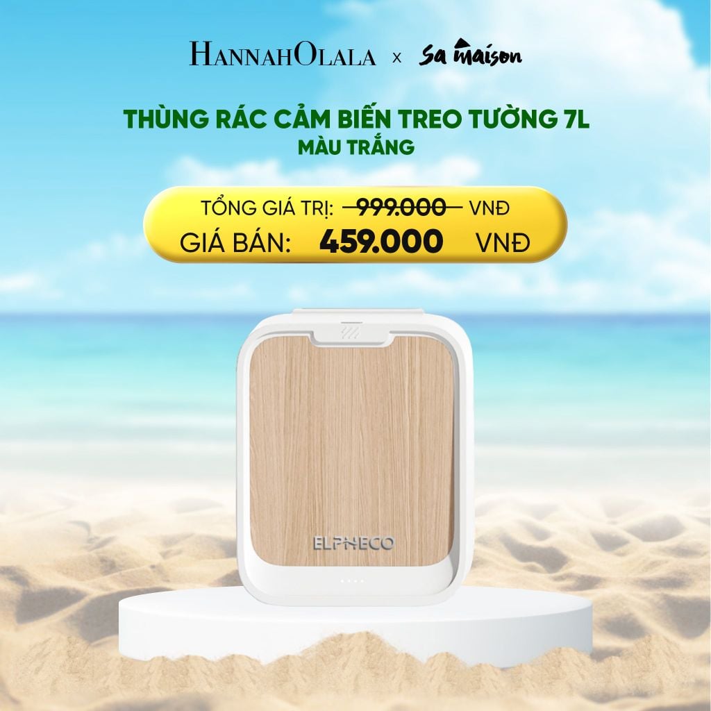  DEAL 9: THÙNG RÁC CẢM BIẾN TREO TƯỜNG MỞ CÁNH/ GẮN TỦ 7L 