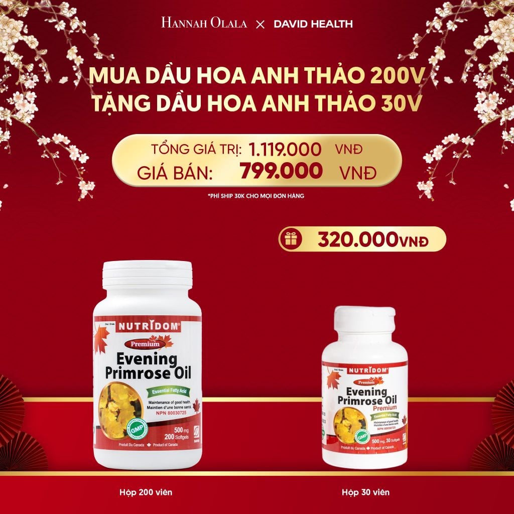  DEAL 11:[FLASH DEAL] MUA 1 HỘP DẦU HOA ANH THẢO CHIỀU (200 VIÊN) + TẶNG 1 HỘP HOA ANH THẢO (30 VIÊN) 