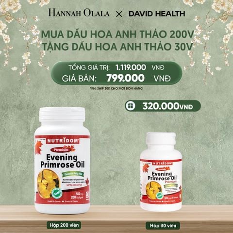  DEAL 12:[FLASH DEAL] MUA 1 HỘP DẦU HOA ANH THẢO CHIỀU (200 VIÊN) + TẶNG 1 HỘP HOA ANH THẢO (30 VIÊN) 