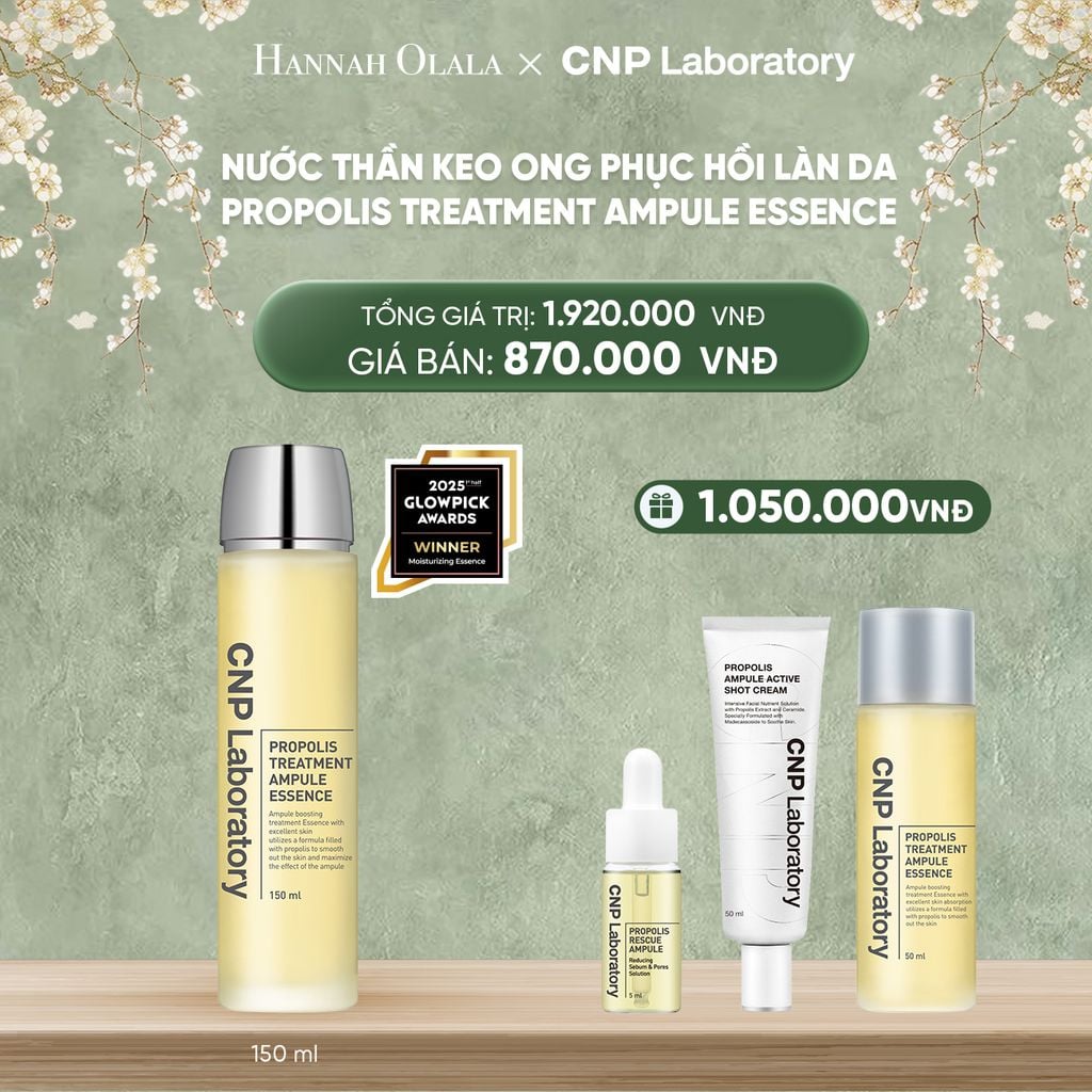  DEAL50: NƯỚC THẦN KEO ONG PHỤC HỒI LÀN DA PROPOLIS TREATMENT AMPULE ESSENCE 150ML 