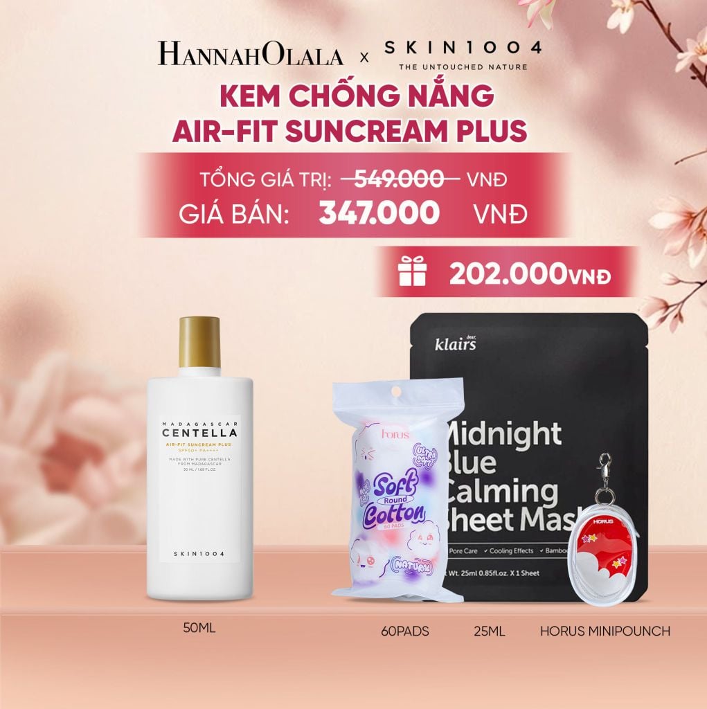 SKIN1004 KEM CHỐNG NẮNG MADAGASCAR CENTELLA AIR-FIT SUNCREAM PLUS 50ML - A505 