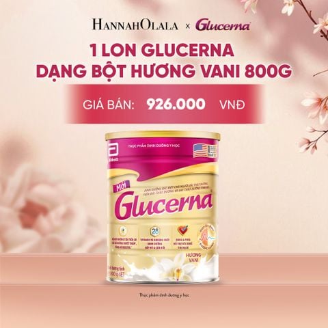  1 LON GLUCERNA DẠNG BỘT HƯƠNG VANI 800G DEAL 1: - A2038 