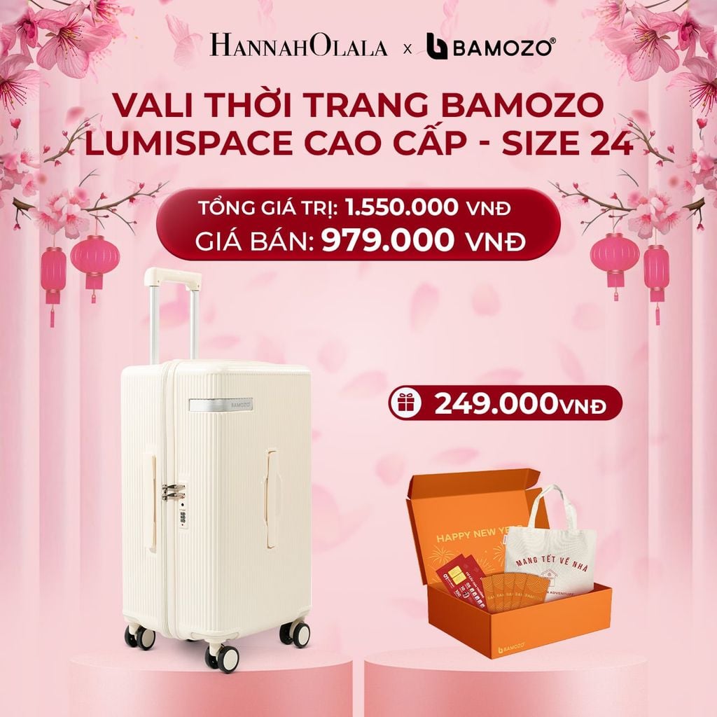  DEAL 1: VALI BAMOZO LUMISPACE CAO CẤP (TẶNG BỘ QUÀ TẾT GỒM LÌ XÌ TẾT, THIỆP TẾT, TÚI TOTE) 