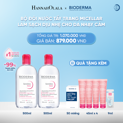  DEAL 1: BỘ ĐÔI NƯỚC TẨY TRANG MICELLAR LÀM SẠCH DỊU NHẸ CHO DA NHẠY CẢM 