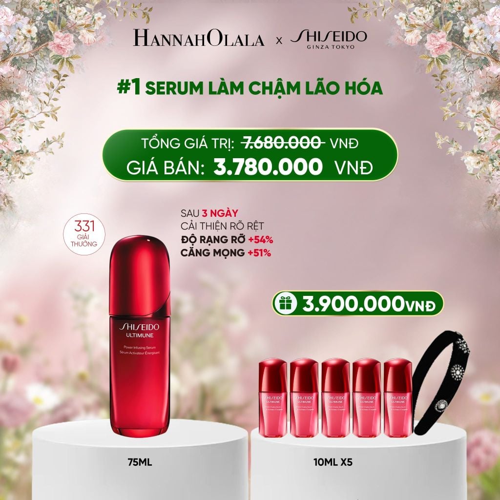  DEAL 1: TINH CHẤT DƯỠNG DA SHISEIDO ULTIMUNE POWER INFUSING 4.0 SERUM 75ML 