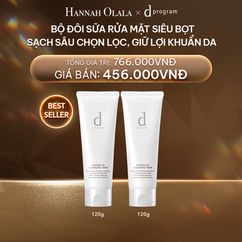  DEAL 8: COMBO SỮA RỬA MẶT SIÊU BỌT D PROGRAM CLEANSING FOAM 120G 