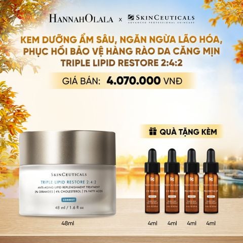  KEM DƯỠNG ẨM SÂU, PHỤC HỒI BẢO VỆ HÀNG RÀO DA CĂNG MỊN SKIN CEUTICALS TRIPLE LIPID RESTORE 2:4:2 48ML - E617 