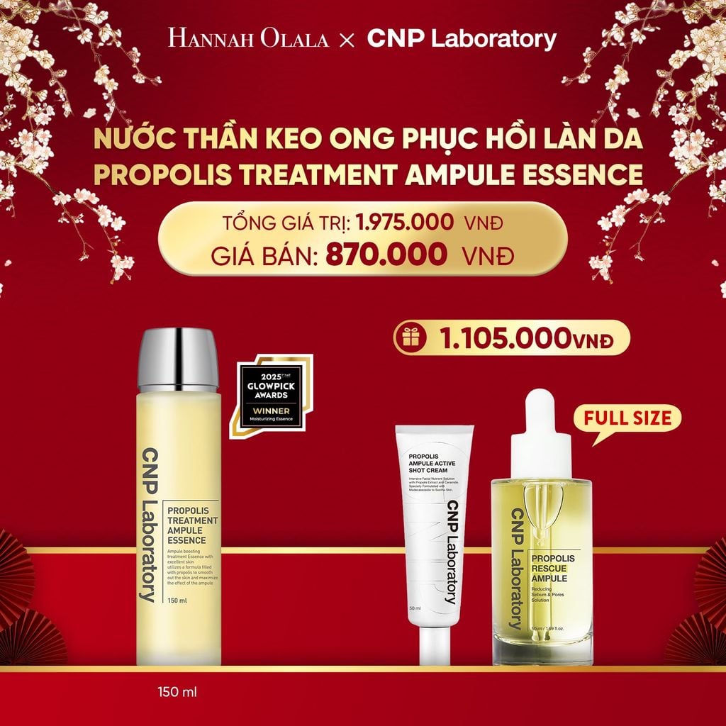 DEAL 50: NƯỚC THẦN KEO ONG PHỤC HỒI LÀN DA PROPOLIS TREATMENT AMPULE ESSENCE 150ML 