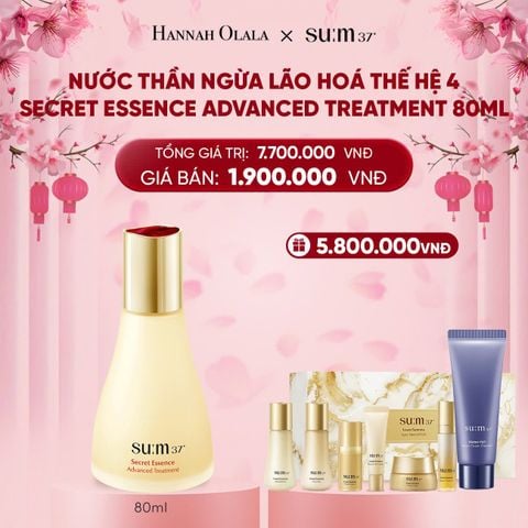  DEAL 1: NƯỚC THẦN NGỪA LÃO HOÁ THẾ HỆ 4 SU:M37º SECRET ESSENCE ADVANCED TREATMENT 80ML 