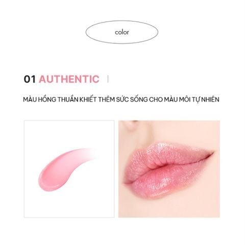  DEAL 1: SON DƯỠNG CÓ MÀU ATHÉ AUTHENTIC LIP BALM CHO ĐÔI MÔI CĂNG MỌNG 3.4G 