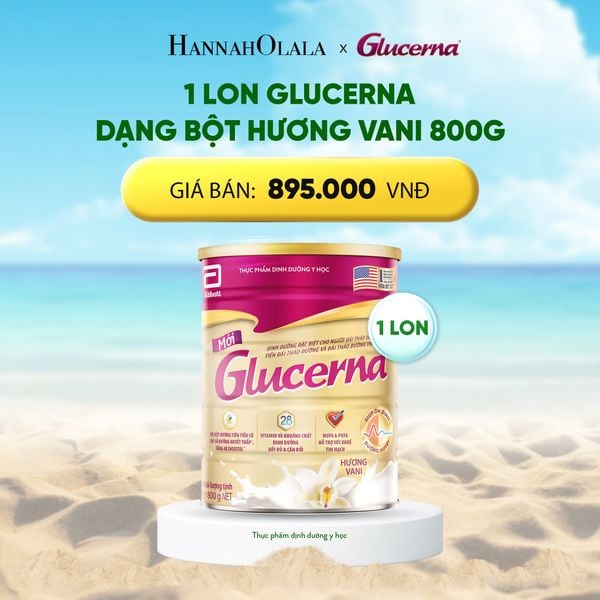  DEAL_1: 1 LON GLUCERNA DẠNG BỘT HƯƠNG VANI 800G 