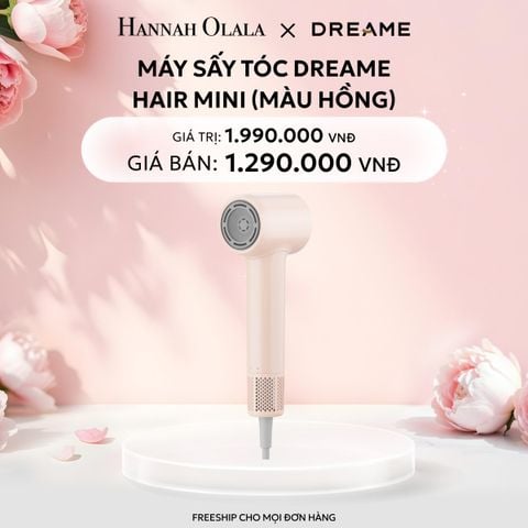  E49: DEAL 12: MÁY SẤY TÓC DREAME HAIR MINI - BẢN QUỐC TẾ - BẢO HÀNH 24 THÁNG 