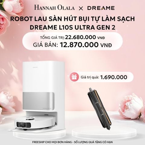  E46: DEAL 1 : ROBOT LAU SÀN HÚT BỤI TỰ LÀM SẠCH THÔNG MINH DREAME L10S ULTRA GEN 2 - BẢN QUỐC TẾ - BẢO HÀNH 24 THÁNG 