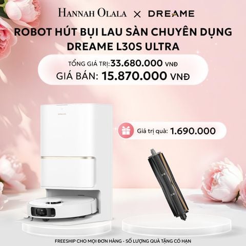  E54: DEAL 2: ROBOT HÚT BỤI LAU SÀN CHUYÊN DỤNG DREAME L30S ULTRA - BẢN QUỐC TẾ - BH 24 THÁNG 