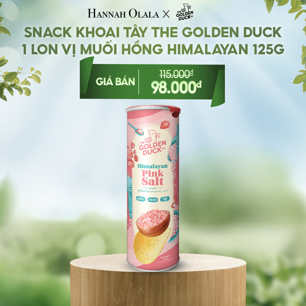  E142_DEAL 3: SNACK KHOAI TÂY THE GOLDEN DUCK SINGAPORE 1 LON (VỊ TỰ CHỌN) 