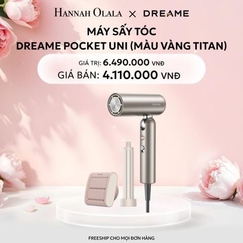  E56: DEAL 4: MÁY SẤY TÓC DREAME POCKET UNI - BẢN QUỐC TẾ - BẢO HÀNH 24 THÁNG 