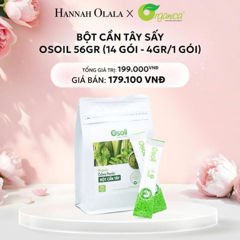  E167: DEAL 4: BỘT CẦN TÂY SẤY OSOIL 56GR (14 GÓI - 4GR/1 GÓI) 