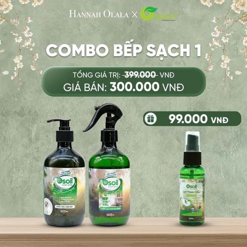  DEAL 30: COMBO BẾP SẠCH NƯỚC LAU CHÙI ĐA NĂNG VÀ NƯỚC RỬA CHÉN 