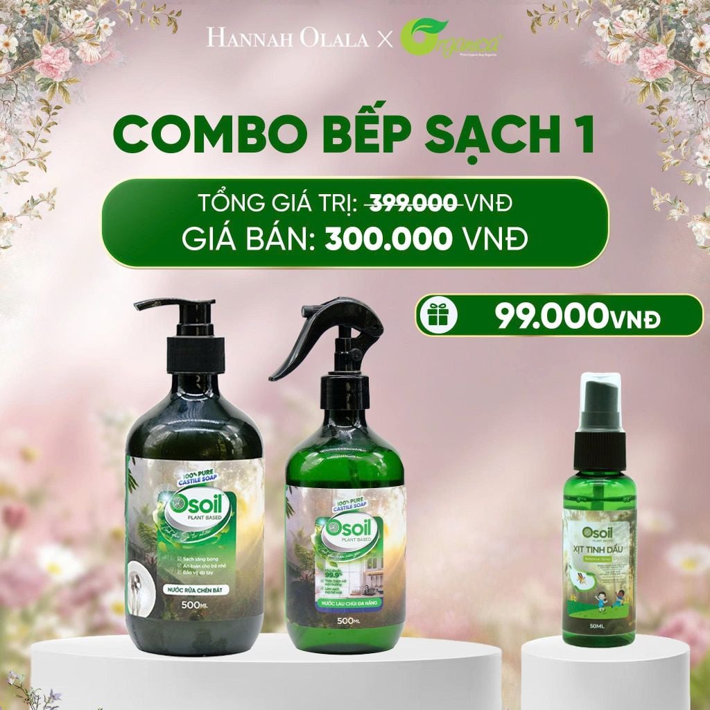  E575_DEAL 22: COMBO BẾP SẠCH NƯỚC LAU CHÙI ĐA NĂNG VÀ NƯỚC RỬA CHÉN 