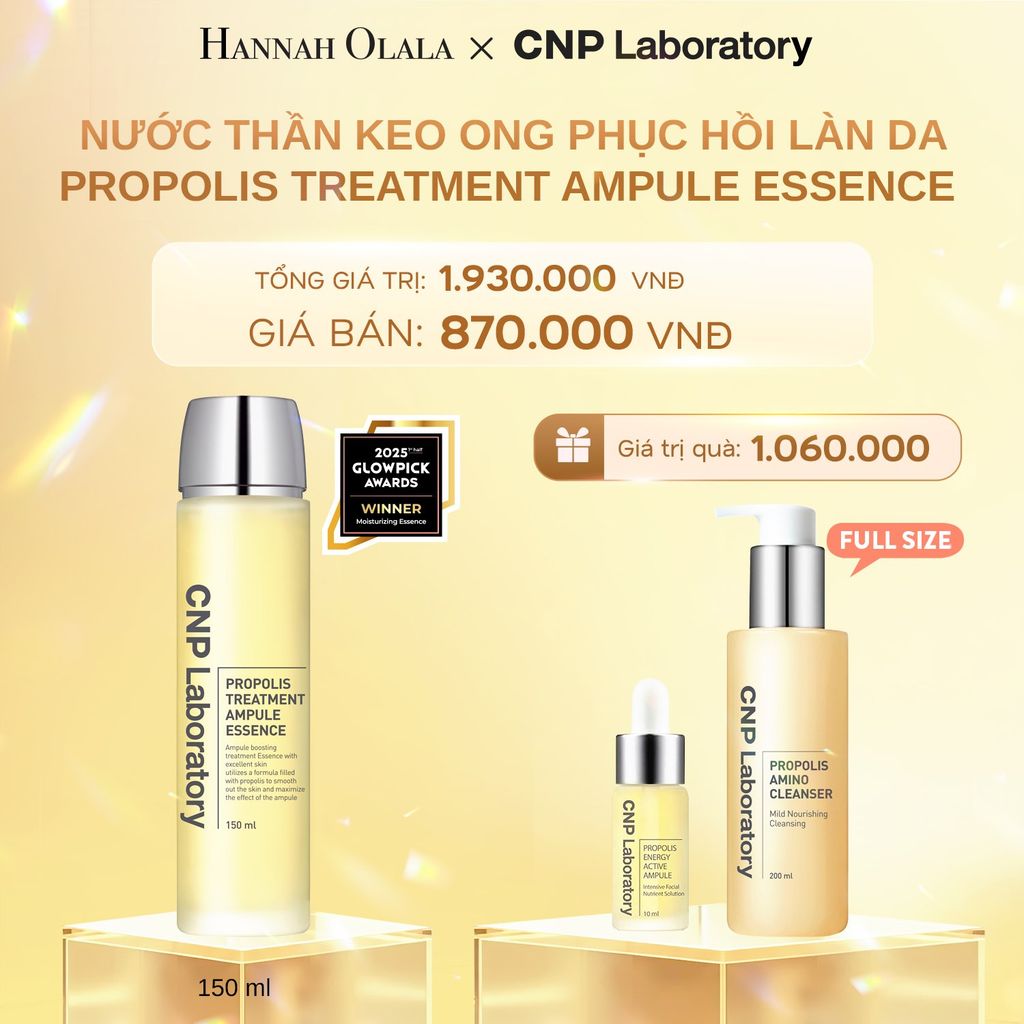  DEAL 52: NƯỚC THẦN KEO ONG PHỤC HỒI LÀN DA PROPOLIS TREATMENT AMPULE ESSENCE 150ML 