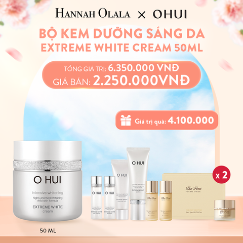  A617_DEAL14: BỘ KEM DƯỠNG SÁNG DA OHUI EXTREME WHITE CREAM 50ML 