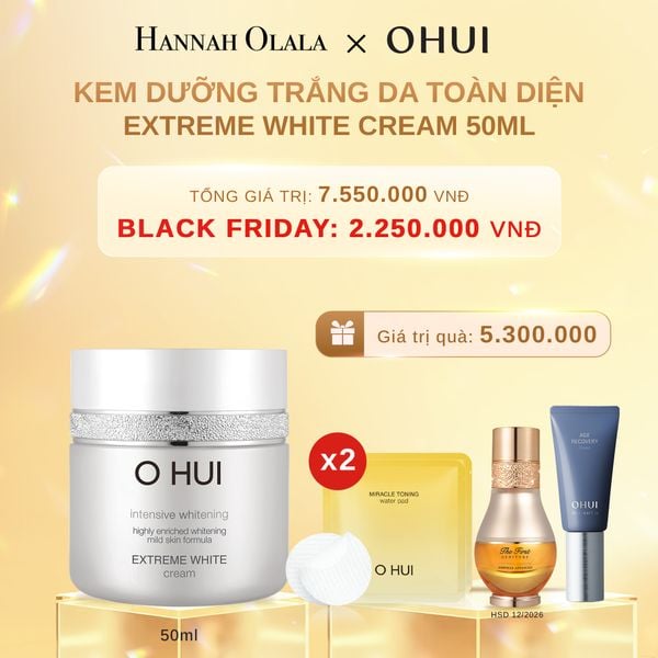  DEAL 6: KEM DƯỠNG TRẮNG DA TOÀN DIỆN OHUI EXTREME WHITE CREAM 50ML 