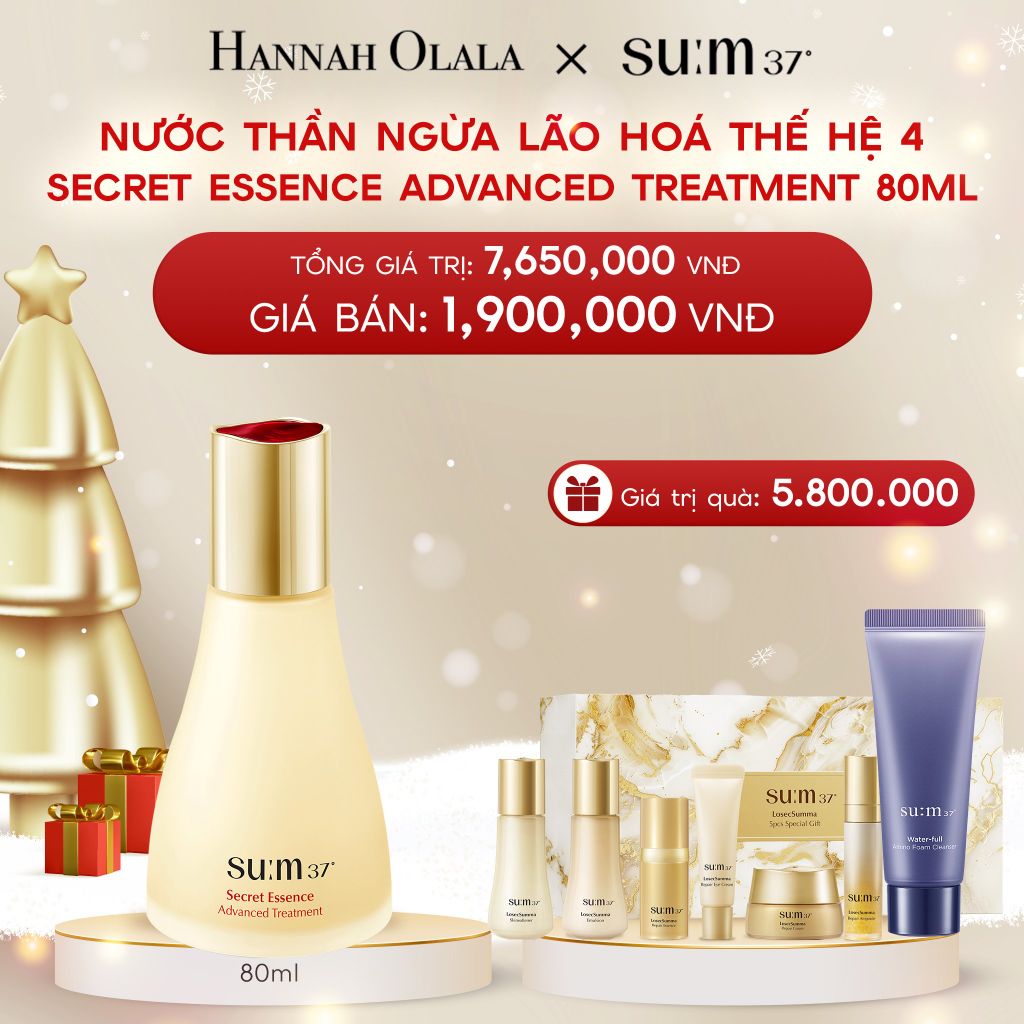  A313_DEAL 1: NƯỚC THẦN NGỪA LÃO HOÁ THẾ HỆ 4 SU:M37º SECRET ESSENCE ADVANCED TREATMENT 80ML 