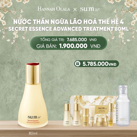  DEAL26: NƯỚC THẦN NGỪA LÃO HOÁ THẾ HỆ 4 SU:M37º SECRET ESSENCE ADVANCED TREATMENT 80ML 