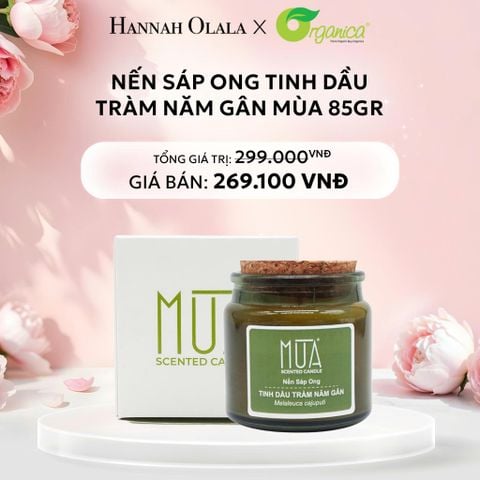  E152: DEAL 10: 1 X NẾN SÁP ONG TINH DẦU TRÀM NĂM GÂN MÙA 85GR 