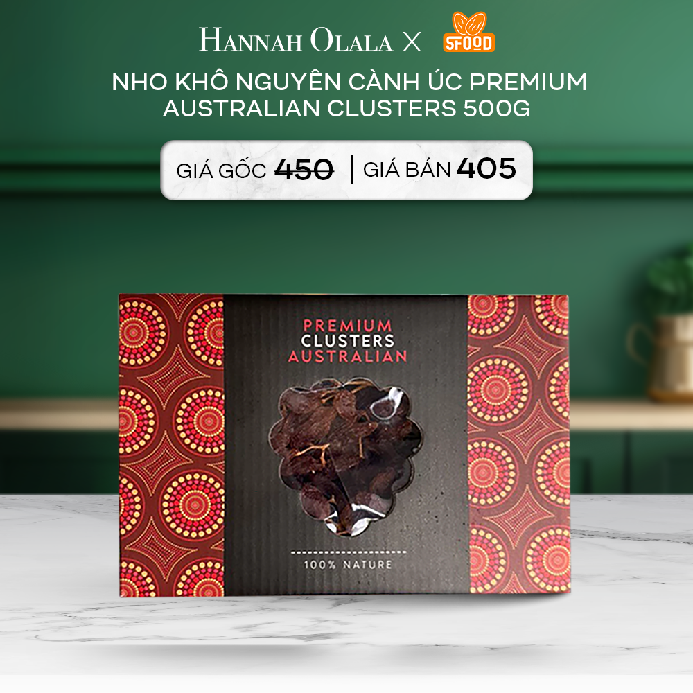 DEAL 2: NHO KHÔ NGUYÊN CÀNH ÚC PREMIUM AUSTRALIAN CLUSTERS 500G 