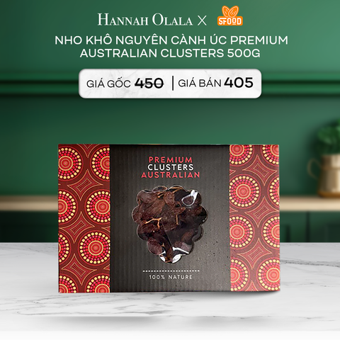  DEAL 2: NHO KHÔ NGUYÊN CÀNH ÚC PREMIUM AUSTRALIAN CLUSTERS 500G 